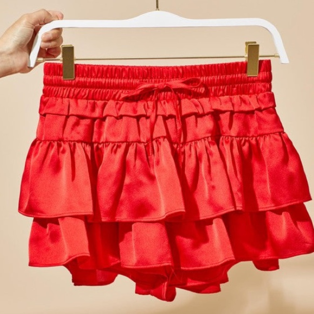 day + moon ruffle mini skirt